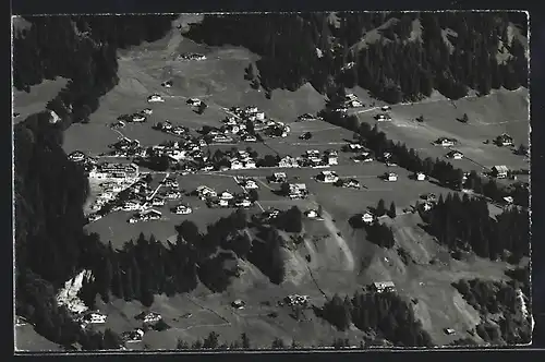 AK Adelboden, Schlegeli aus der Vogelschau