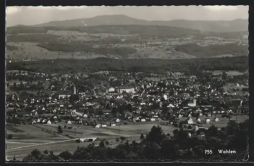AK Wohlen, Teilansicht mit Kirche