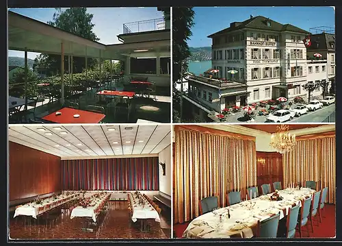 AK Thalwil, Am Hotel Thalwilerhof, Innenansicht