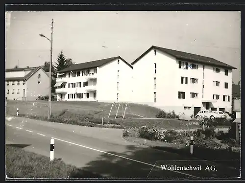 AK Wohlenschwil, Strassenpartie mit Bürgerhäusern