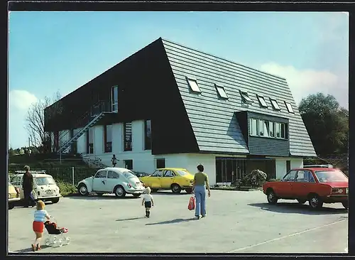 AK Zufikon bei Bremgarten, VW Käfer am Restaurant Emaus