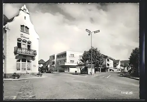 AK Turgi, Strassenpartie mit Gasthaus