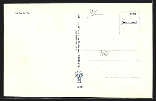 AK Käsmark, Ortsansicht mit Kirche