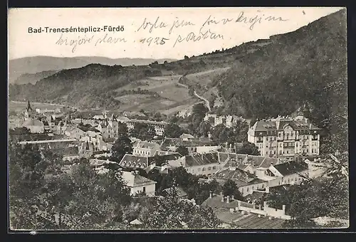 AK Bad Trencsénteplicz, Blick auf den Kurort