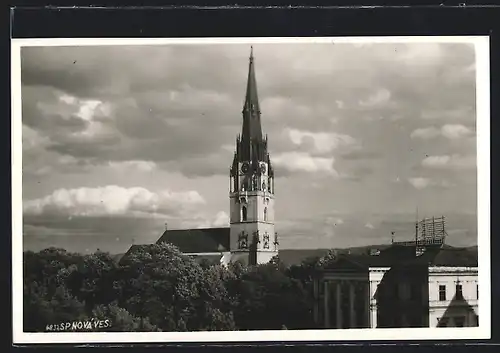 AK Spisská Nová Ves, Ortspartie mit Kirche