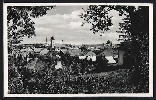 AK Lucenec, Teilansicht mit Kirche