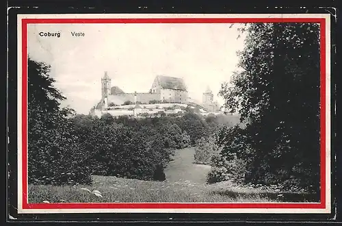AK Coburg, Blick auf die Veste
