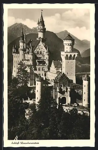 AK Blick auf das Schloss Neuschwanstein
