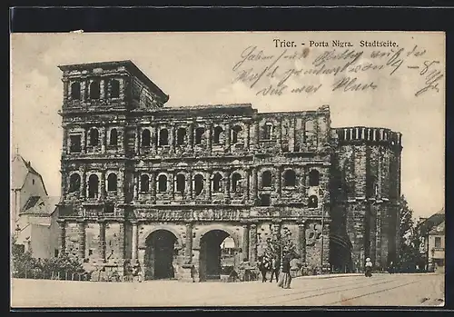 AK Trier, Porta Nigra Stadtseite