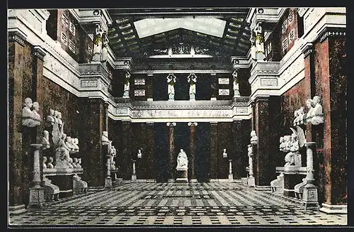 AK Regensburg, Walhalla, Innenansicht