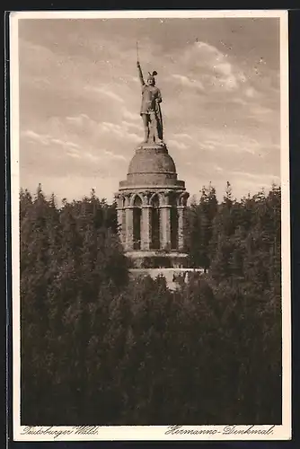 AK Teutoburg, Hermanns-Denkmal im Teutoburger Wald