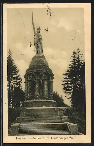 AK Teutoburg, Hermanns-Denkmal im Teutoburger Wald