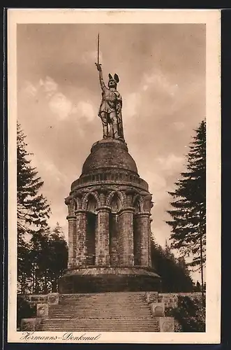 AK Blick auf das Hermanns-Denkmal