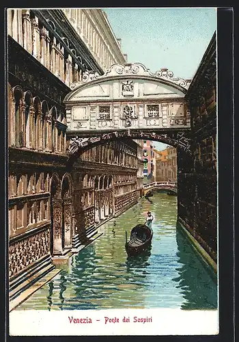 Lithographie Venezia, Ponte dei Sospiri