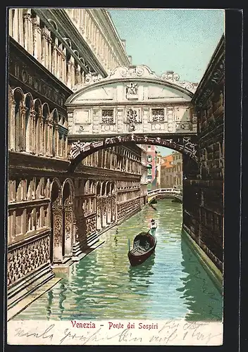 Lithographie Venezia, Ponte dei Sospiri