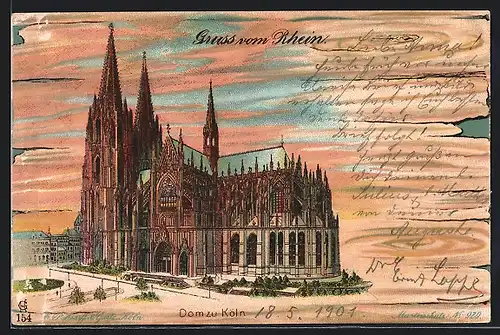 Lithographie Köln, Dom zu Köln