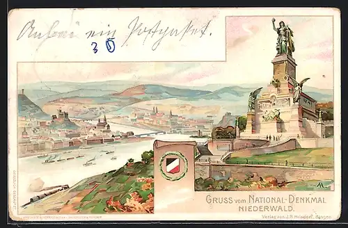 AK National-Denkmal Niederwald