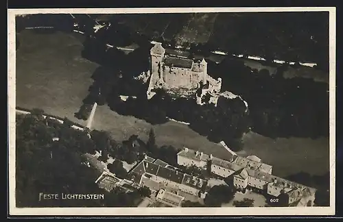 AK Lichtenstein, Feste Lichtenstein, Fliegeraufnahme