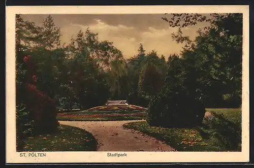 AK St. Pölten, Blick in den Stadtpark
