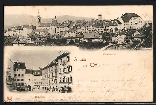 AK Wil, Totalansicht, Hofplatz