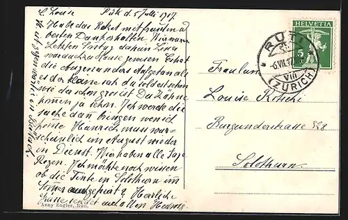 AK Rüti, Teilansicht und der Bachtel