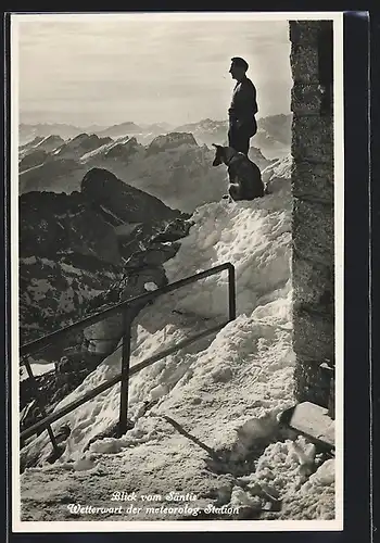 AK Säntis, Wetterwart der meterolog. Station