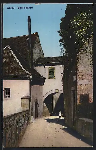 AK Aarau, Spittelgässli mit Torbogen