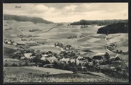 AK Arni, Ortsansicht aus der Vogelschau