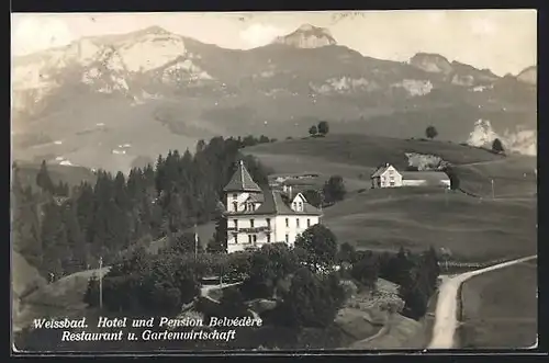 AK Weissbad, Hotel und Pension Belvédère