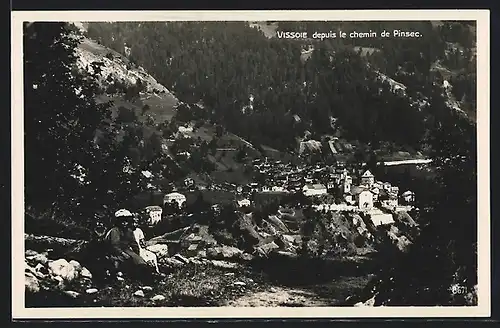 AK Vissoie, Panorama depuis le chemin de Pinsec