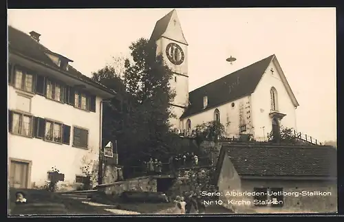 AK Stallikon, Blick zur Kirche