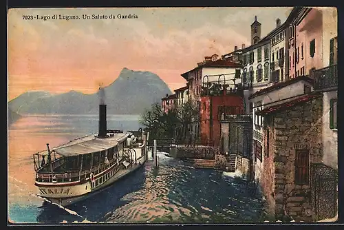 AK Gandria, Lago di Lugano, Dampfer