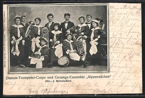 AK Damen-Trompeter-Corps und Gesangs-Ensemble Alpenveilchen