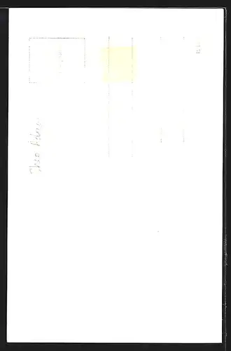 AK Opernsänger Theo Adam schaut nach unten, mit original Autograph