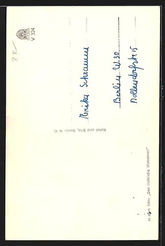 AK Opernsänger Rudolf Schock lächelt, mit original Autograph