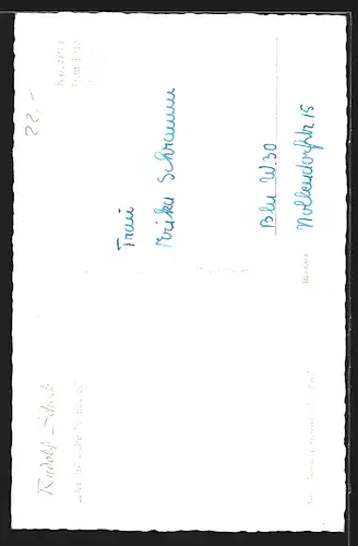 AK Opernsänger Rudolf Schock in Der fröhliche Wanderer, mit original Autograph