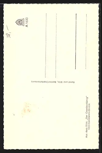 AK Opernsänger Rudolf Schock mit gemusteter Krawatte, mit original Autograph