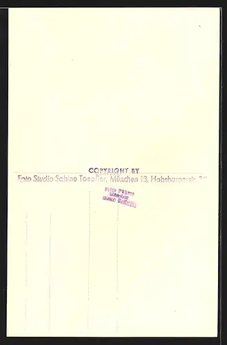 AK Opernsängerin Hertha Töpper a. Cherubin in Hochzeit d. Figaro, mit original Autograph