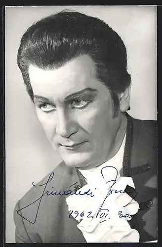 AK Opernsänger Josef Simandi im Kostüm, mit original Autograph
