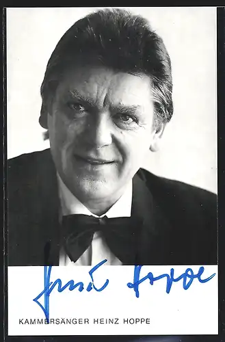 AK Opernsänger Heinz Hoppe, mit original Autograph