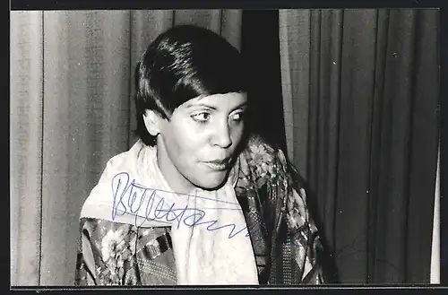 AK Opernsängerin Brigitte Fassbaender, mit original Autograph