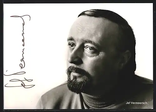 AK Opernsänger Jef Vermeersch, mit original Autograph