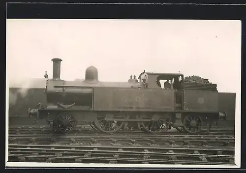 AK Englische Eisenbahn-Lokomotive mit Nr. 6605