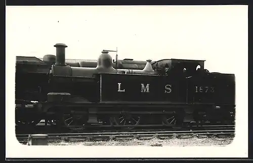 AK Englische Eisenbahn-Lokomotive mit Nr. 1873 der LMS