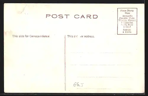 AK Kriegsschiff USS Georgia im Abendlicht