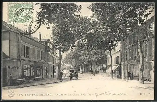 AK Fontainebleau, Avenue du Chemin de Fer