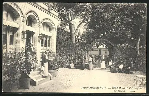 AK Fontainebleau, Hotel Moret et d`Armagnac, Le Jardin