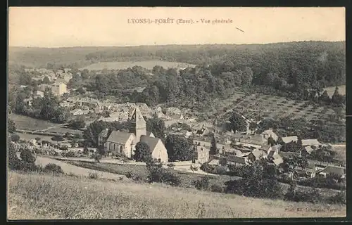 AK Lyons-la-Foret, Vue générale