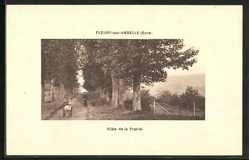 AK Fleury-sur-Andelle, Allée de la Prairie