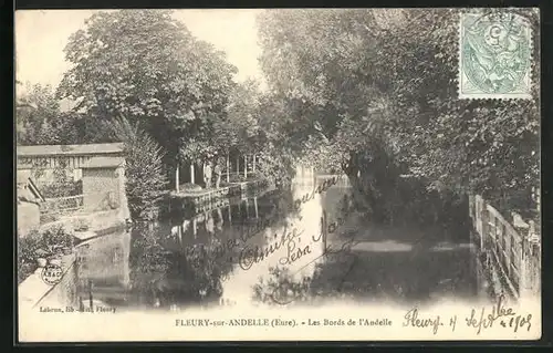 AK Fleury-sur-Andelle, les Bords de l'Andelle